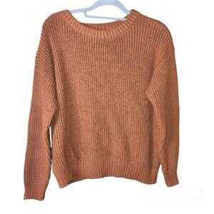 Evri Chunky‎ Knit Sweater Maple Brown Size 1X